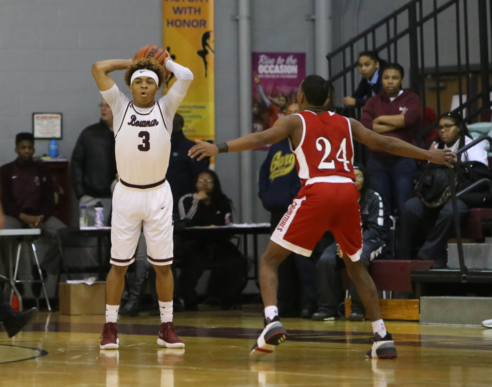 E.C. Central at Bowman Academy boys basketball